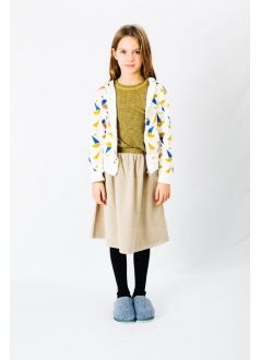 Kid T-SHIRT Girl-74% Cotton 23% Poliester 3% Elastan- knitted