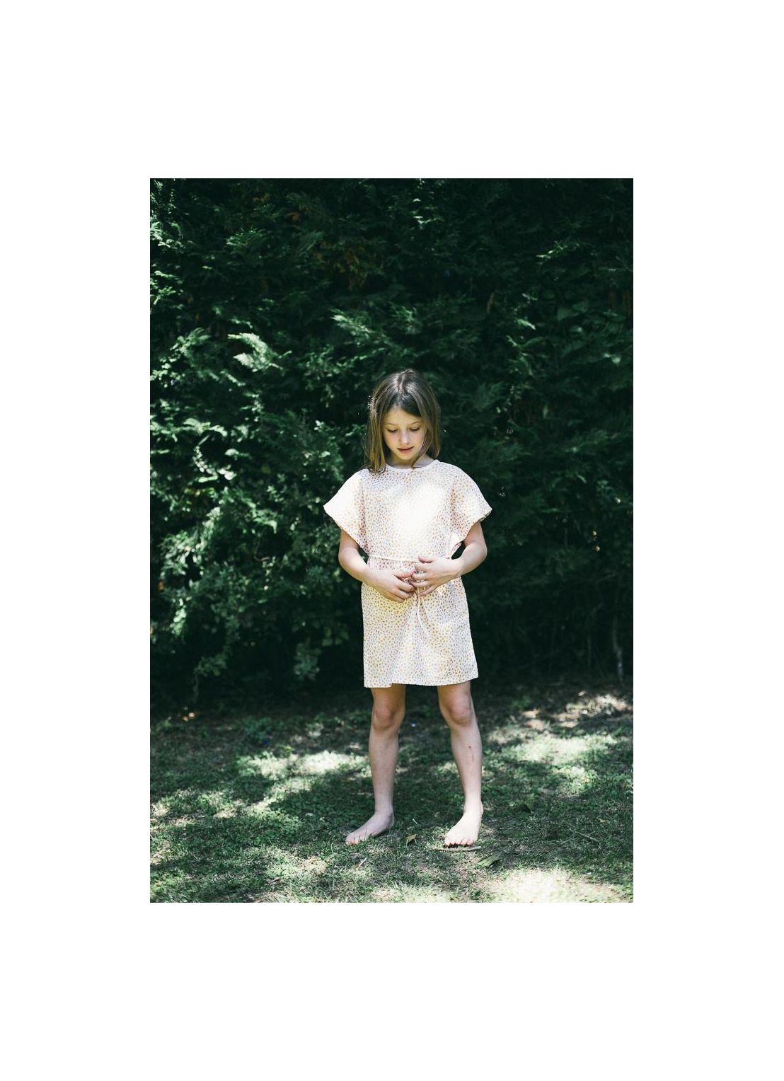 Kid  DRESS Girl-80% Cotton 20% linen -Woven