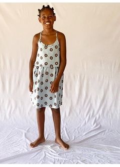 Kid DRESS Girl 80% Cotton 20% Linen -Woven
