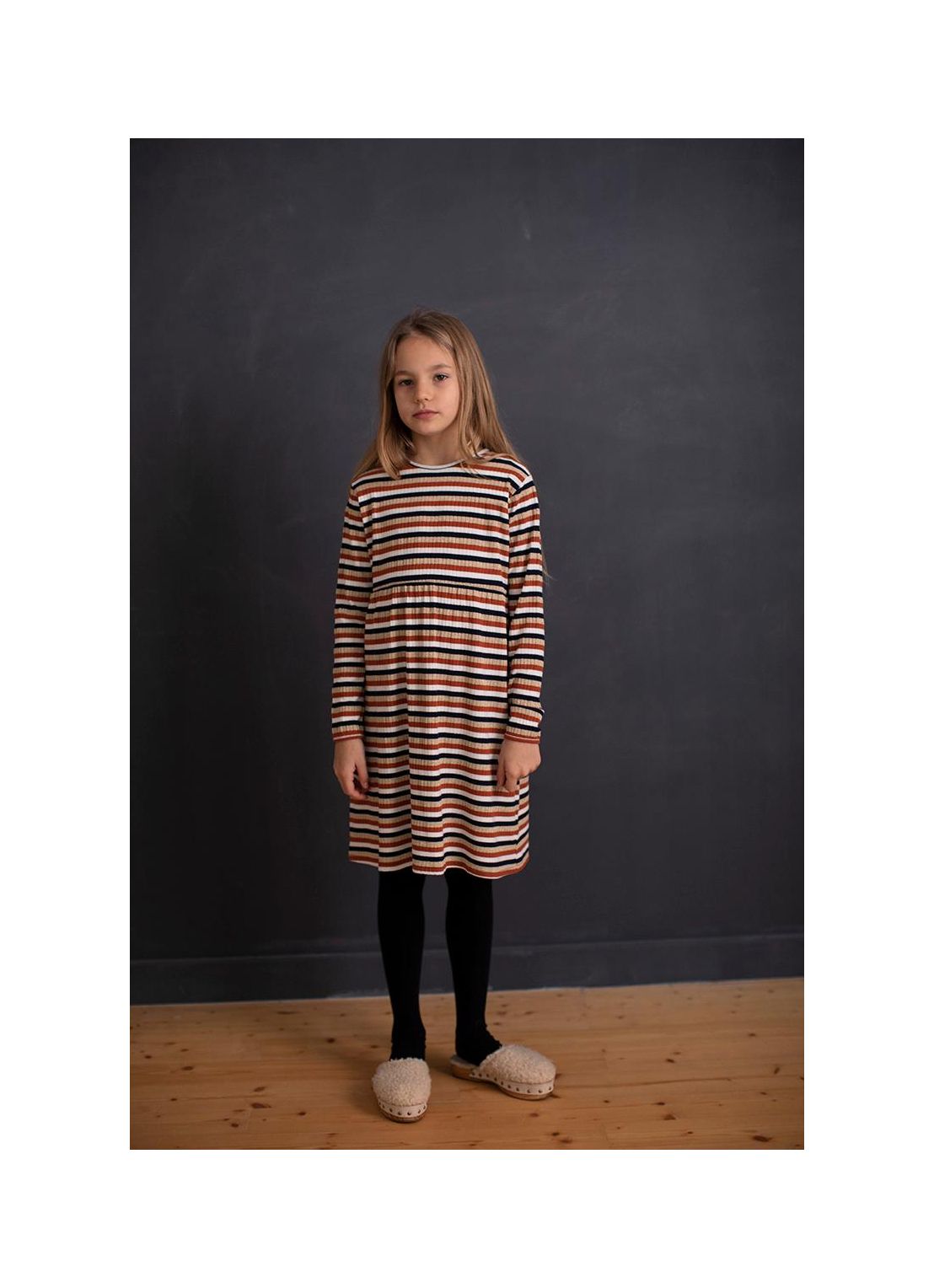 Kid DRESS Girl - 85 VI 11% Lurex 4% Elastan- knitted