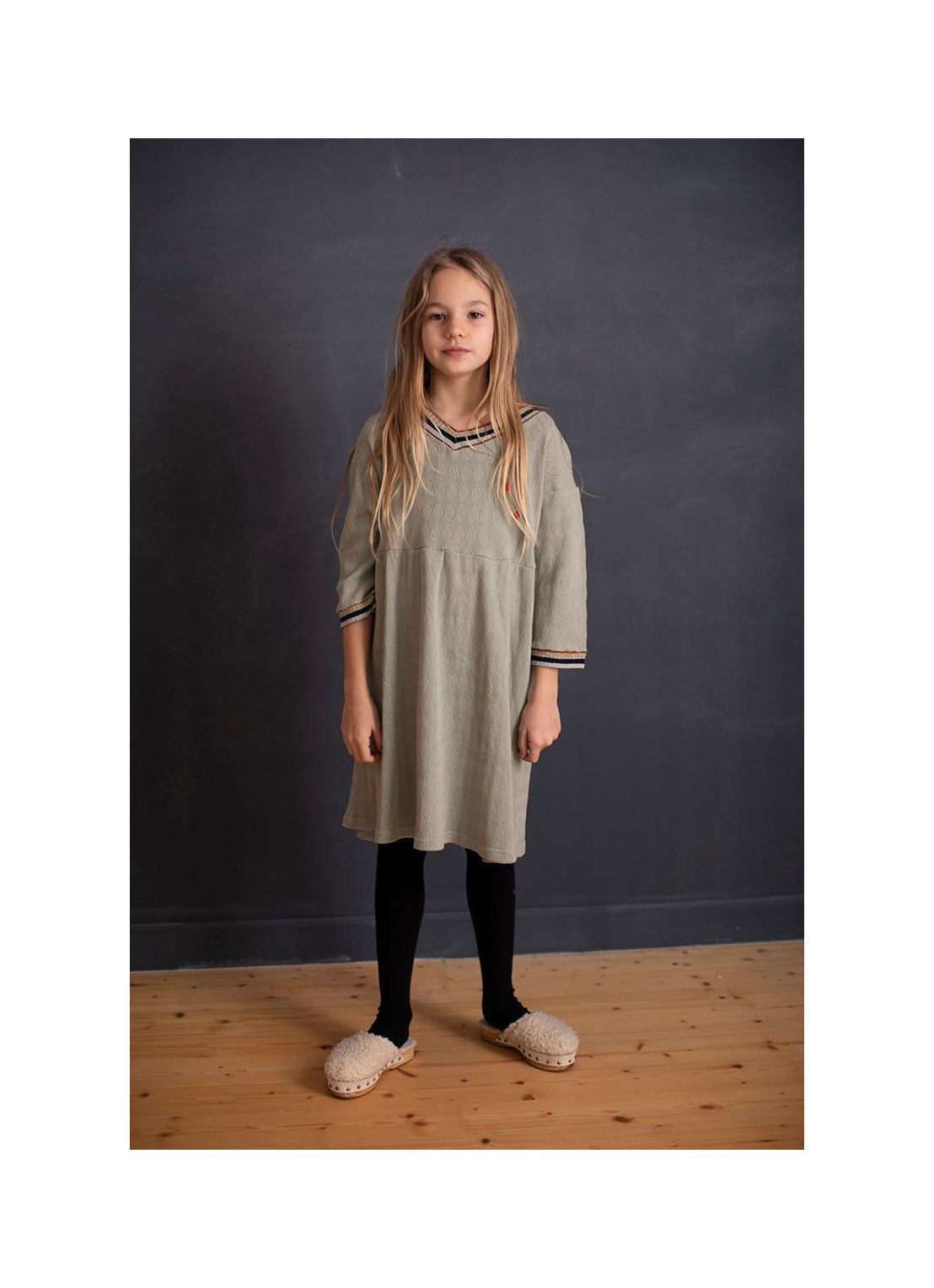 Kid DRESS Girl - 100% Organic Cotton Cotton- Knitted