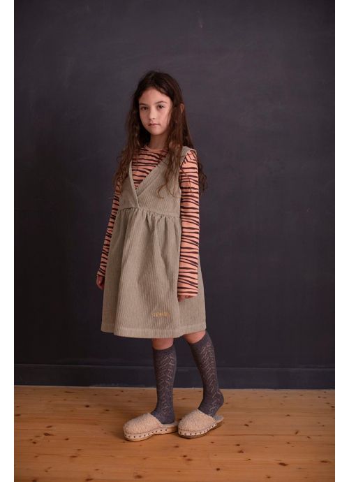 Kid T-Shirt Girl 95% Organic Cotton  5% Elastan - knitted
