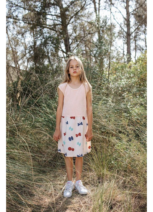 Kid  DRESS Girl-86% Organic Cotton 14% Recycled PES- knitted