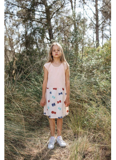 Kid  DRESS Girl-86% Organic Cotton 14% Recycled PES- knitted