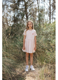 Kid  DRESS Girl-98% Organic Cotton 2% LX- Woven