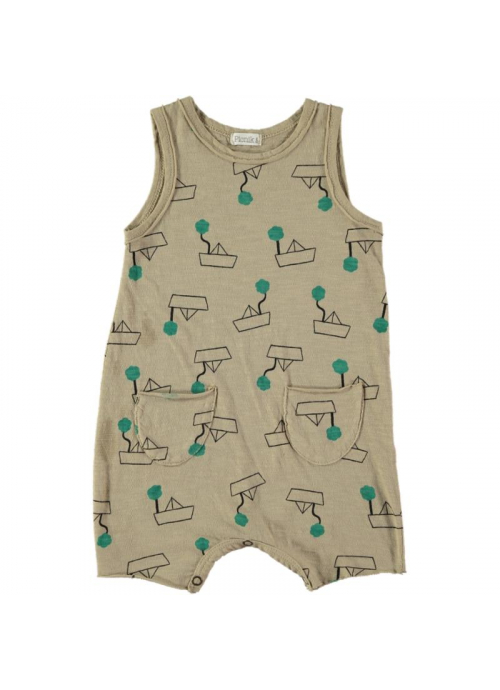 Baby ROMPER Unisex- 100% Organic Cotton- knitted