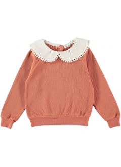 Kid SWEATER Girl-100% Organic Cotton-Knitted