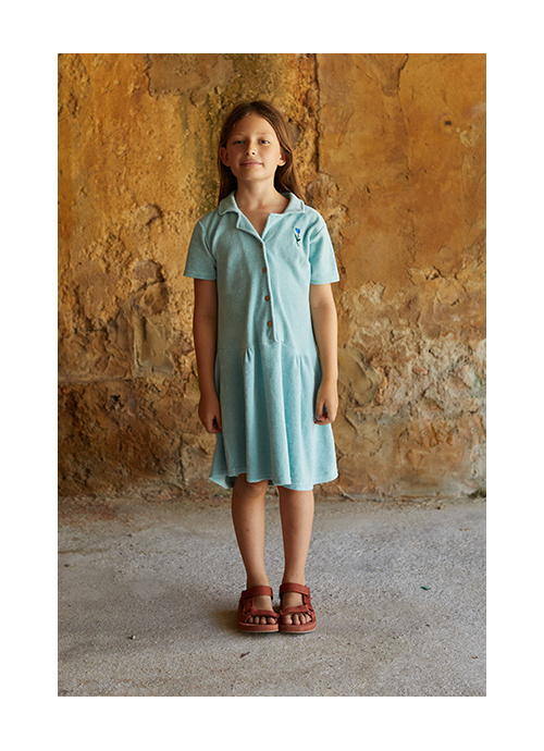 Kid  DRESS Girl- 100%  Cotton- Knitted