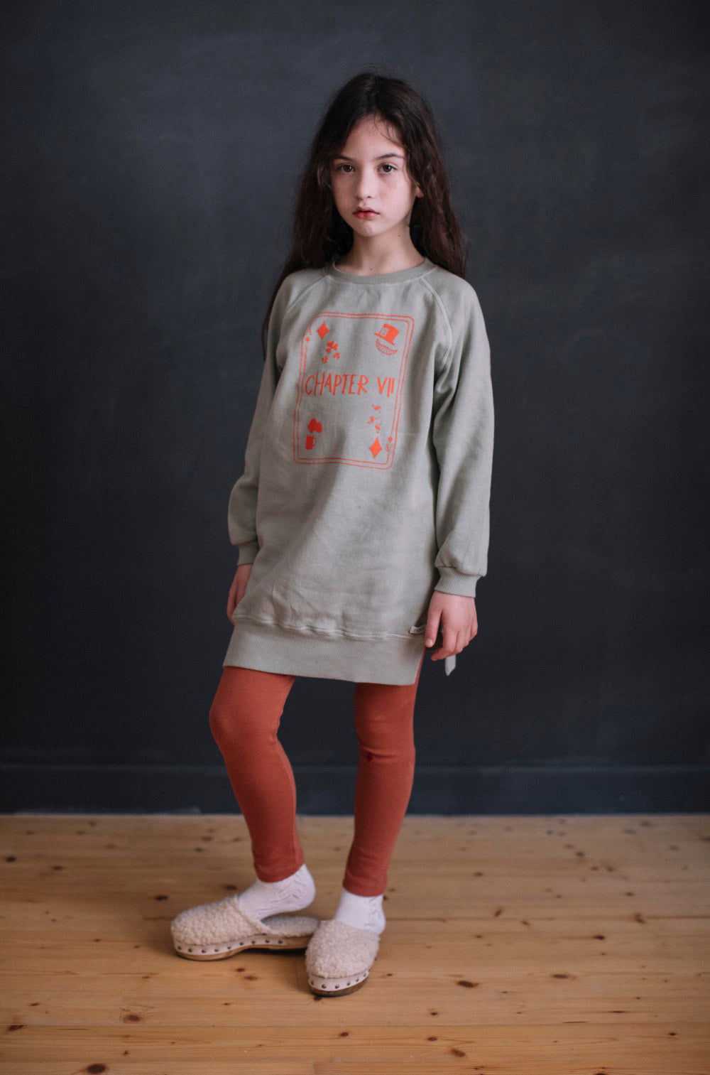 CHAPTER VII GREEN SWEATSHIRT DRESS