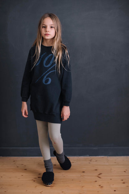 SWEATSHIRT DRESS 10/6 NIGHT BLUE