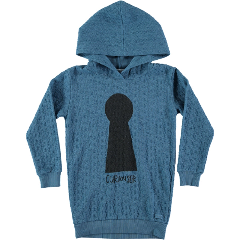 BLUE LOCK HOODED DRESS