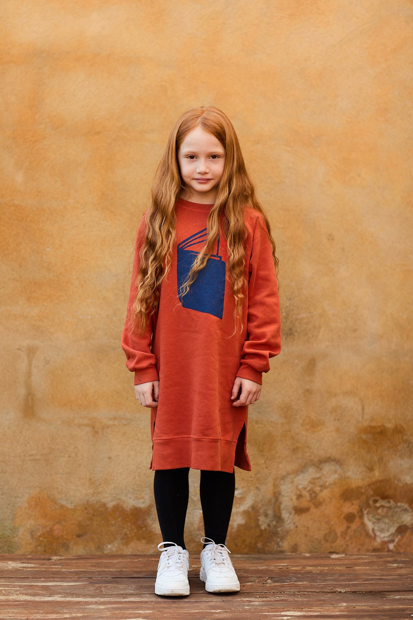 CAMEL BOOK SWEATSHIRT DRESS