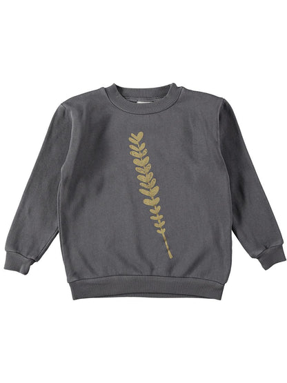 DARK GRAY WHEAT SWEATSHIRT