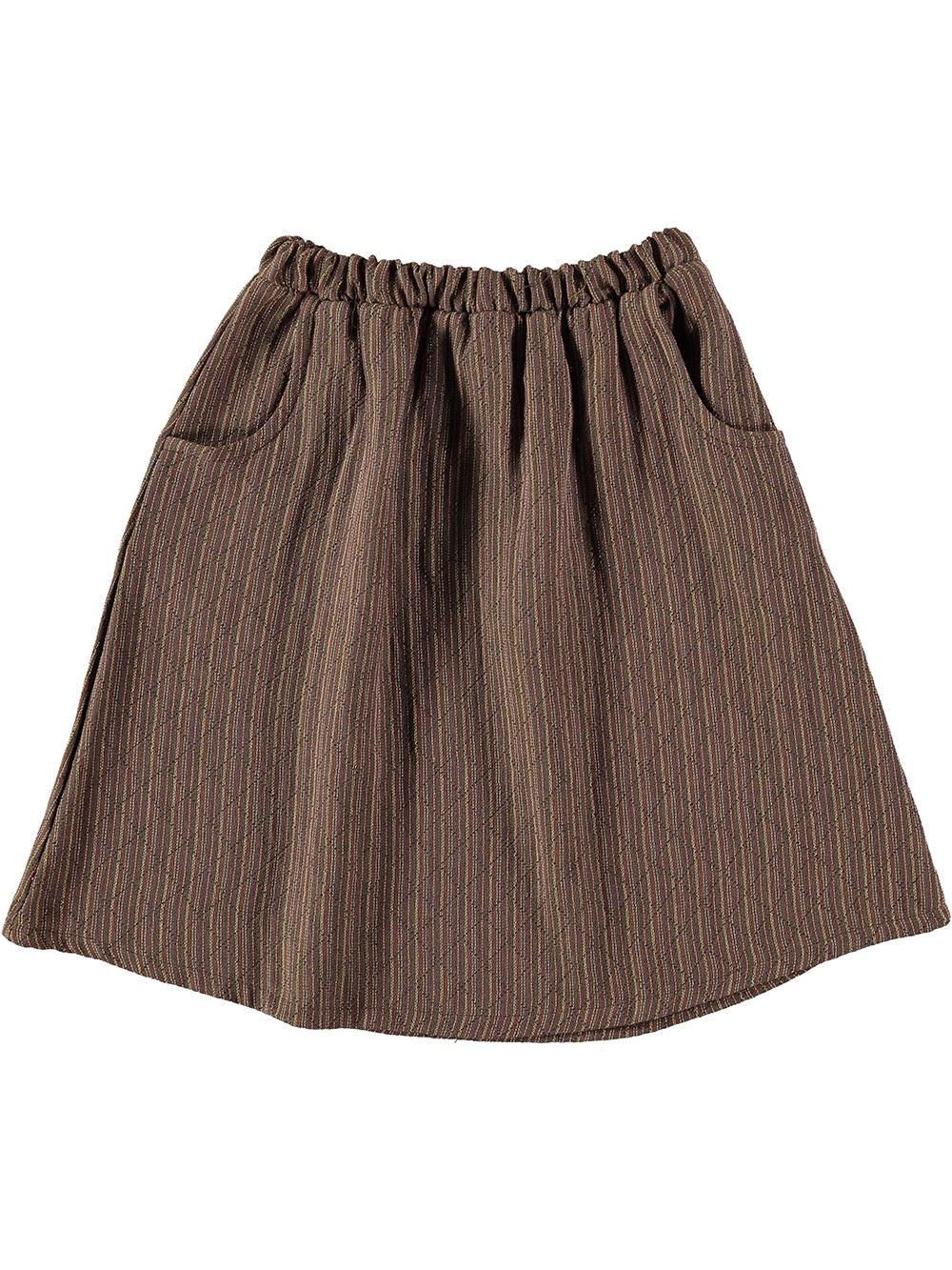 BROWN MIDI SKIRT