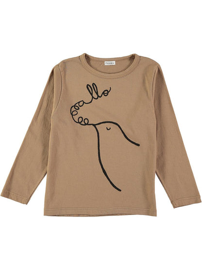 BROWN ALLO BIRD T-SHIRT