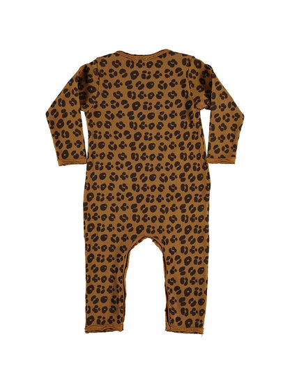 LONG JUMPSUIT ANIMAL PRINT CAMEL