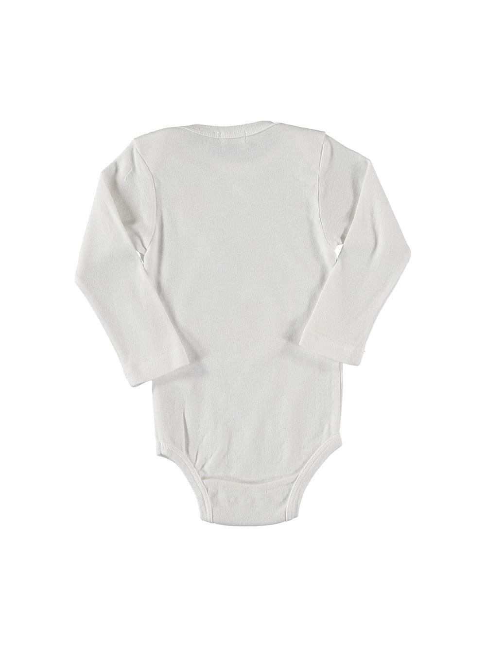 BOAT AND SUN WHITE LONG SLEEVE BODYSUIT