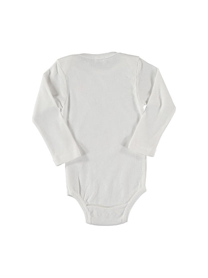 BOAT AND SUN WHITE LONG SLEEVE BODYSUIT