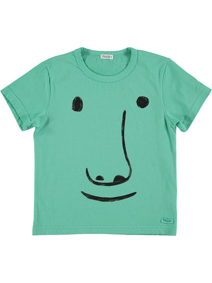 GREEN FACE SHORT SLEEVE T-SHIRT