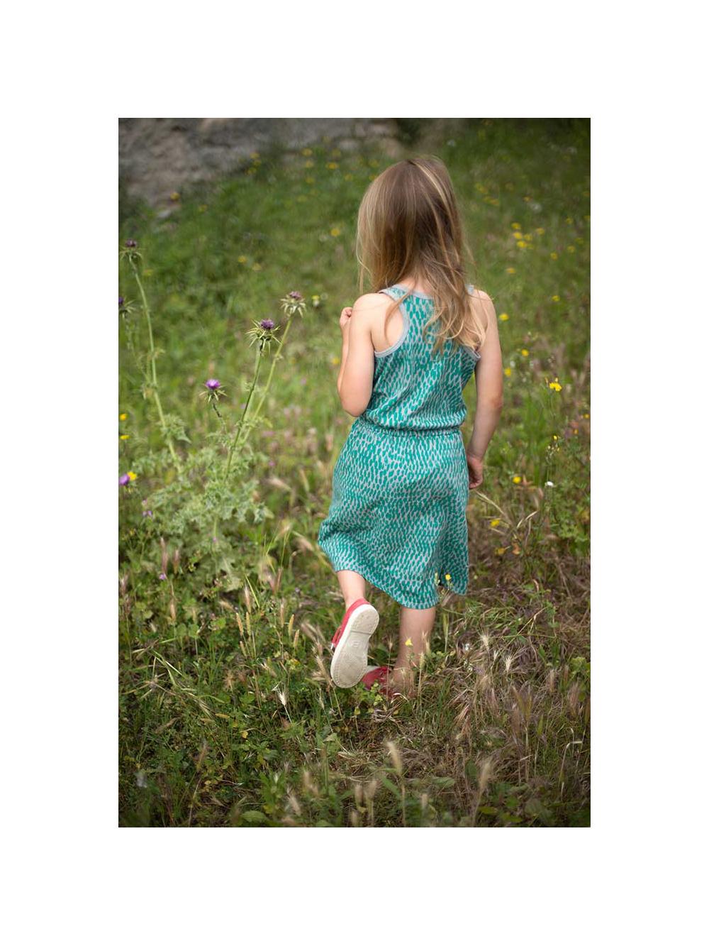 VESTIDO TIRANTES LARGO ESTAMPADO ANIMAL PRINT GRIS