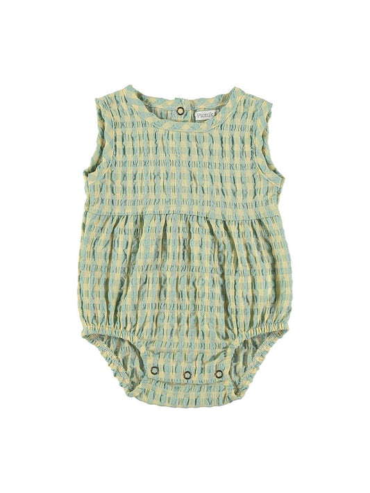 BLUE YELLOW VICHY SUSPENDED BODYSUIT