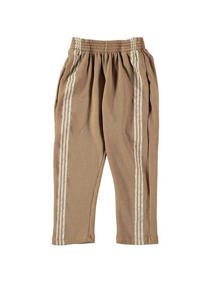 CAMEL SIDE STRIPED PANTS