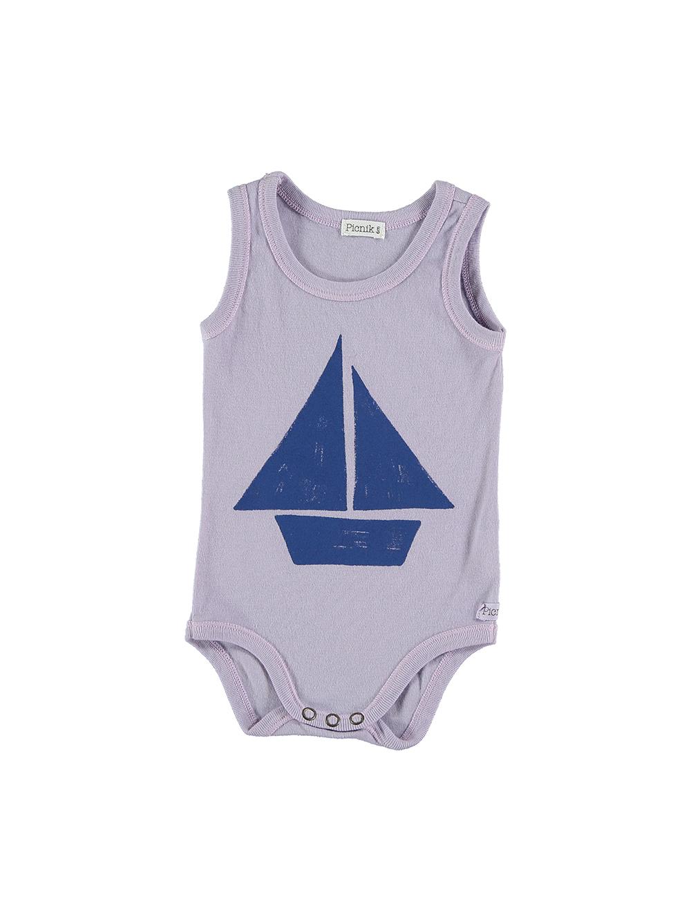 LILAC BOAT STRAPS BODYSUIT