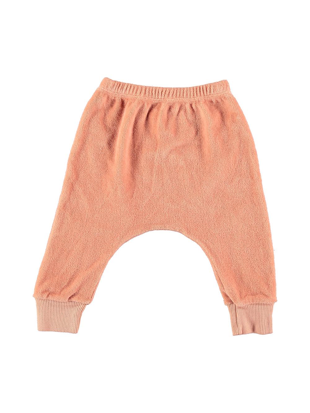 LIGHT PINK VELVET BABY PANTS