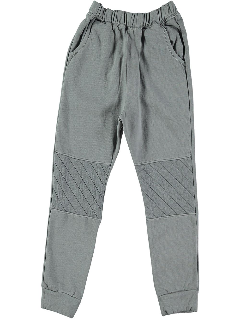 GRAY PANTS WITH PADDED KNEE PADS