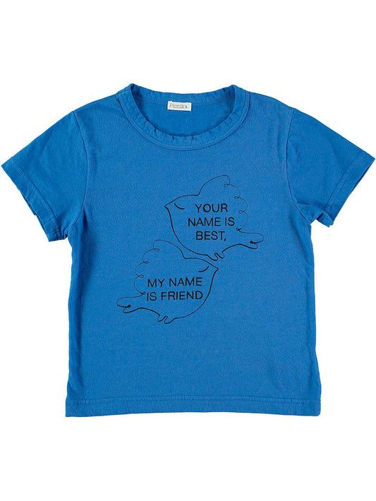 BLUE FRIENDS BIRDS SHORT SLEEVE T-SHIRT