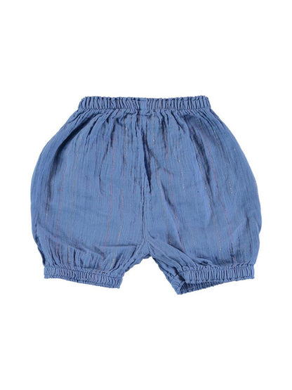 PANTALÓN CORTO AZUL LÚREX