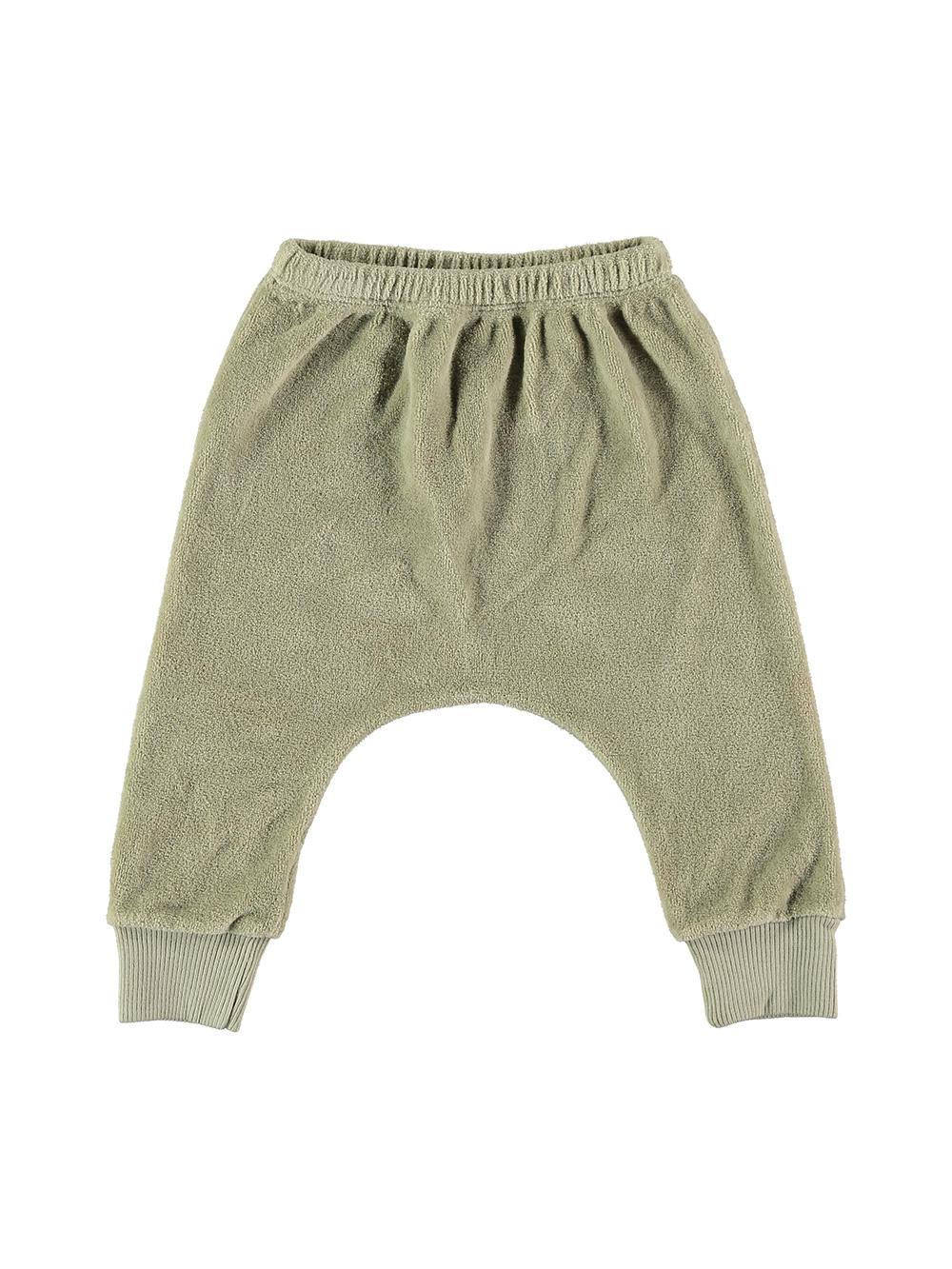 GREEN VELVET BABY PANTS