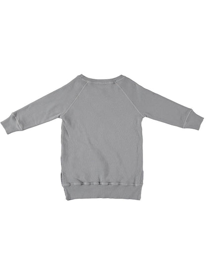 GRAY SURREALISM SWEATSHIRT DRESS