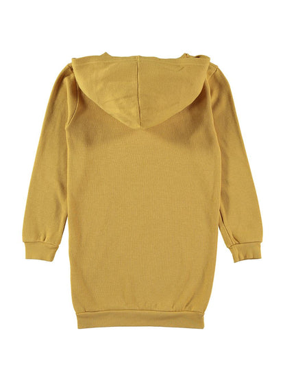 PICNIK TEAM HOODED DRESS MUSTARD YELLOW